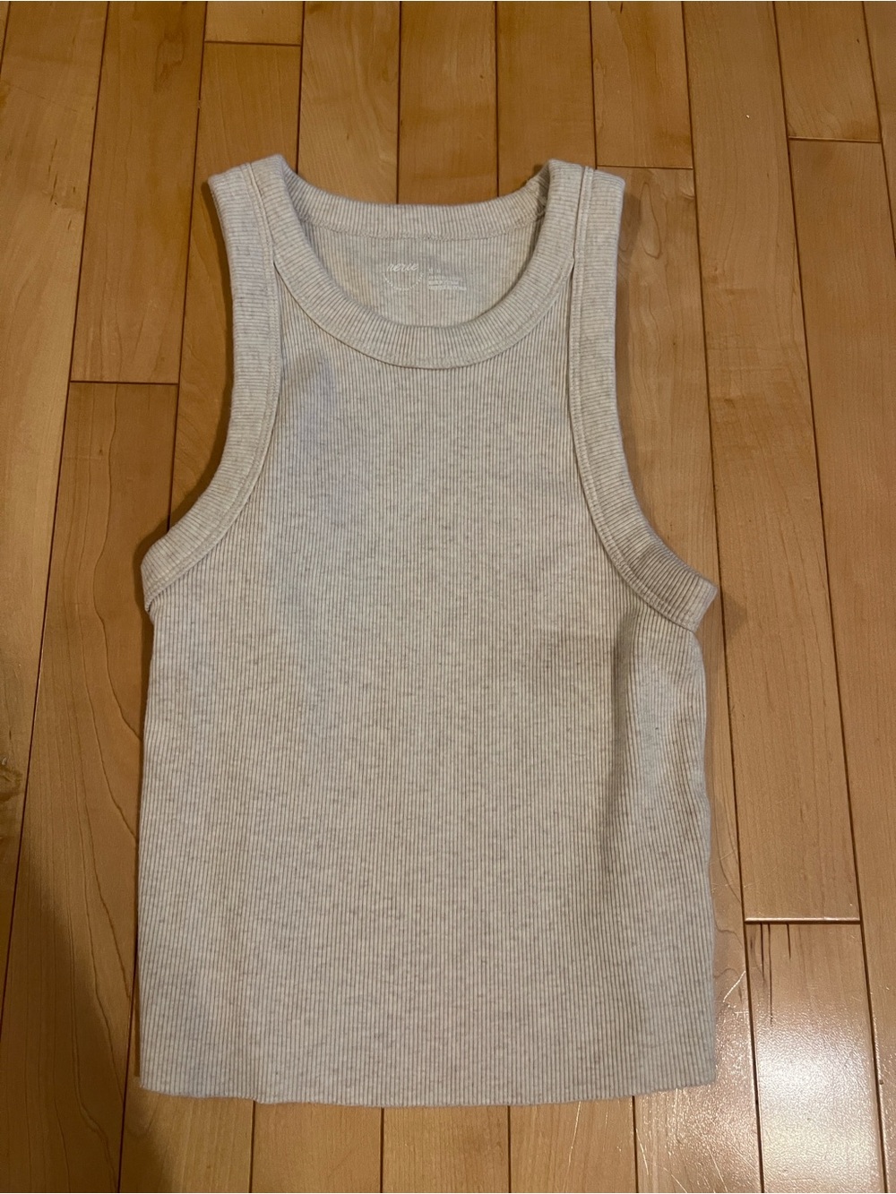 Aerie Size Medium Grey Ribbed Crop Tank